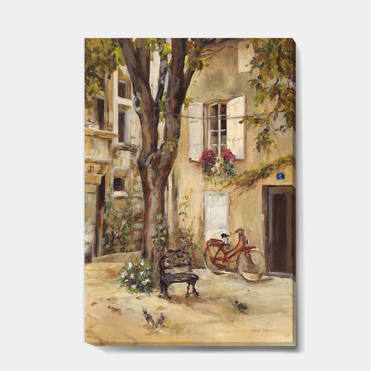 Designart - Provence French Village I - French Country Canvas Artwork
